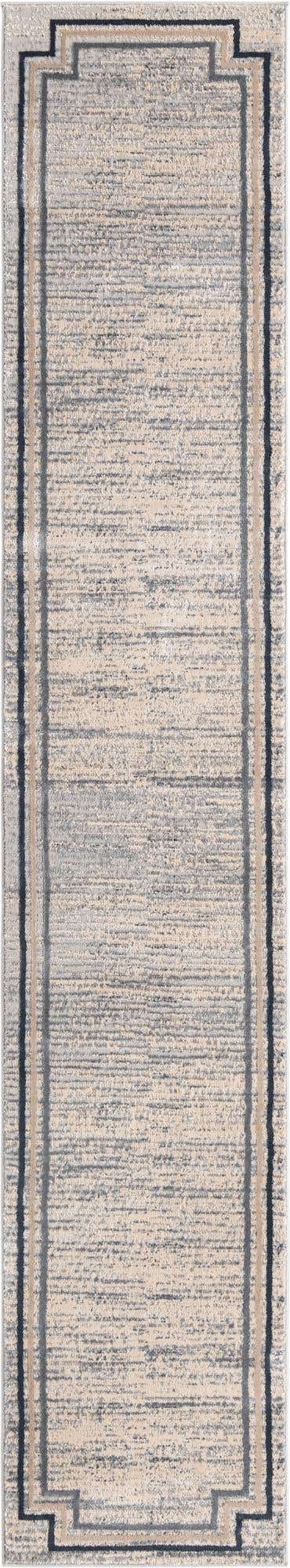 Gray 2' x 12' Oasis Runner Area Rug 65% Polypropylene & 35% Polyester Contemporary Carpet for Living Rooms, Bedroom, Kitchen, Dining, Office for Sale at Rug Engine