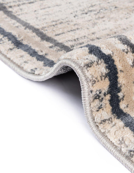 Gray 2' 7 x 10' Oasis Runner Area Rug 65% Polypropylene & 35% Polyester Contemporary Carpet for Living Rooms, Bedroom, Kitchen, Dining, Office for Sale at Rug Engine