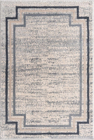 Gray 2' x 3' Oasis Rectangle Area Rug 65% Polypropylene & 35% Polyester Contemporary Carpet for Living Rooms, Bedroom, Kitchen, Dining, Office for Sale at Rug Engine