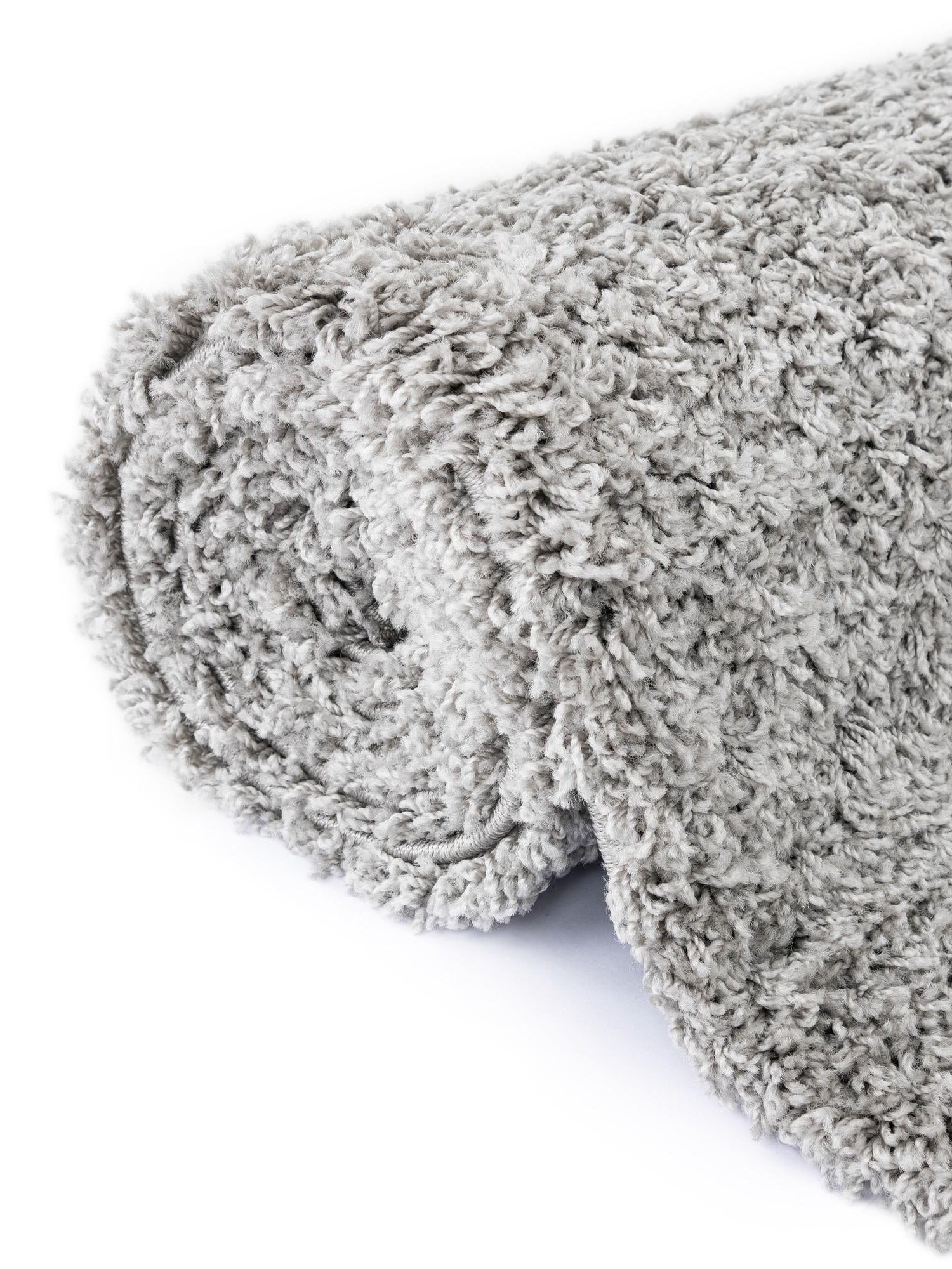 Light Gray 7' 10 x 7' 10 Everyday Shag Square Area Rug Thick Soft Touch Fluffy & Plush Shaggy Pile 100% Polypropylene With Cotton Backing Durable  Carpet for Sale at Rug Engine