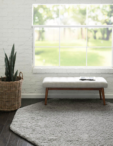 Light Gray 6' x 6' Everyday Shag Octagon Area Rug Thick Soft Touch Fluffy & Plush Shaggy Pile 100% Polypropylene With Cotton Backing Durable  Carpet for Sale at Rug Engine