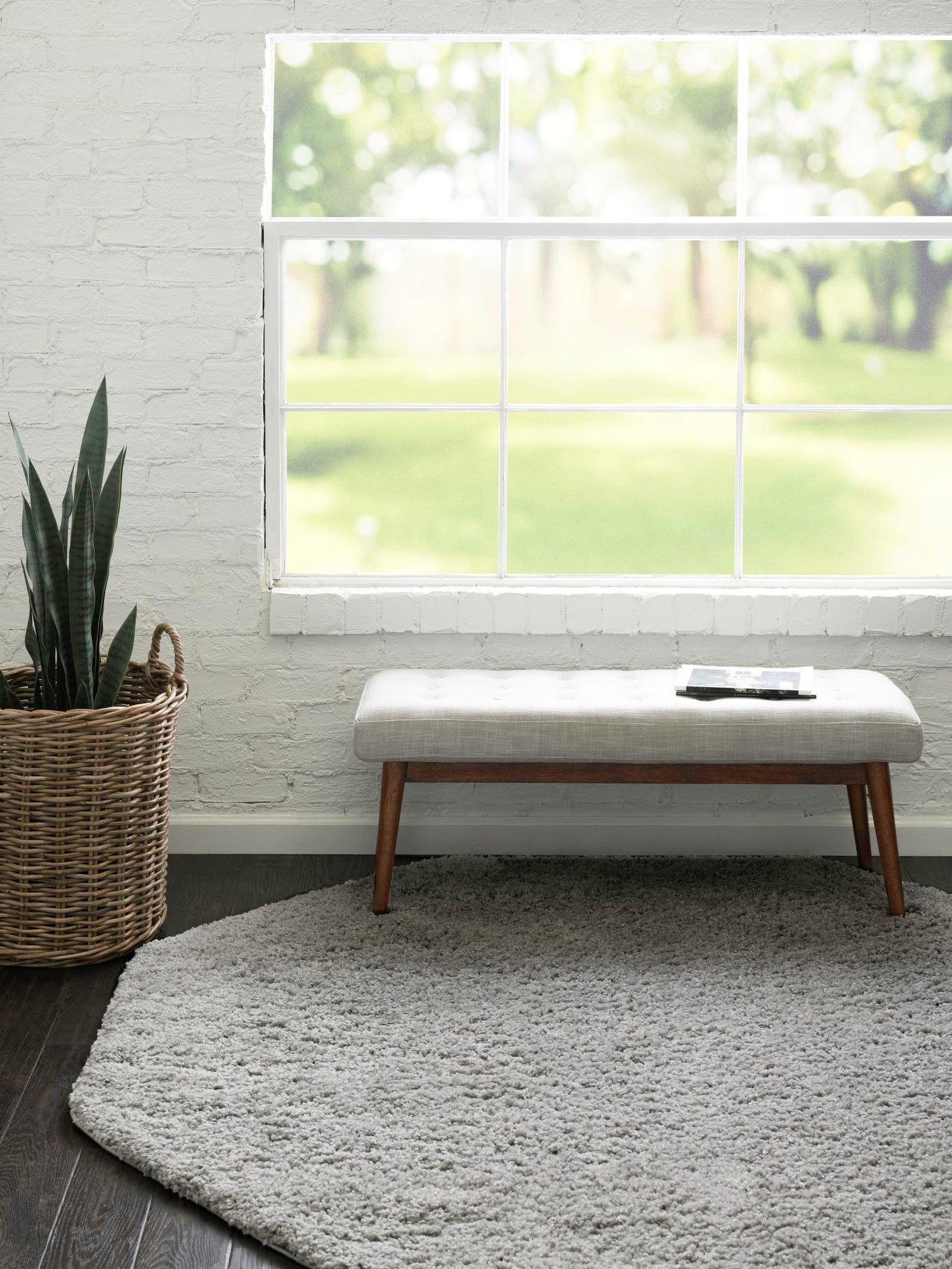 Light Gray 7' 10 x 7' 10 Everyday Shag Octagon Area Rug Thick Soft Touch Fluffy & Plush Shaggy Pile 100% Polypropylene With Cotton Backing Durable  Carpet for Sale at Rug Engine