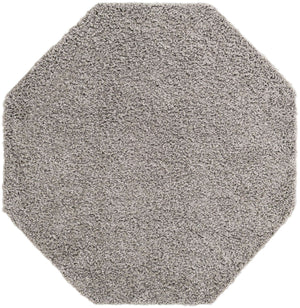 Light Gray 6' x 6' Everyday Shag Octagon Area Rug Thick Soft Touch Fluffy & Plush Shaggy Pile 100% Polypropylene With Cotton Backing Durable  Carpet for Sale at Rug Engine