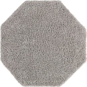Light Gray 4' x 4' Everyday Shag Octagon Area Rug Thick Soft Touch Fluffy & Plush Shaggy Pile 100% Polypropylene With Cotton Backing Durable  Carpet for Sale at Rug Engine