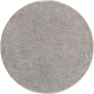 Light Gray 10' 2 x 10' 2 Everyday Shag Round Area Rug Thick Soft Touch Fluffy & Plush Shaggy Pile 100% Polypropylene With Cotton Backing Durable  Carpet for Sale at Rug Engine