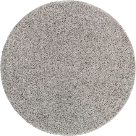 Light Gray 10' 2 x 10' 2 Everyday Shag Round Area Rug Thick Soft Touch Fluffy & Plush Shaggy Pile 100% Polypropylene With Cotton Backing Durable  Carpet for Sale at Rug Engine