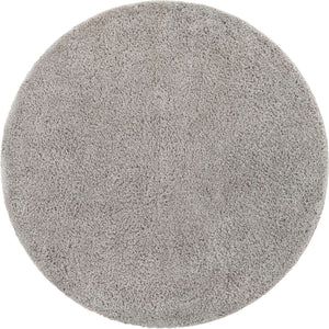 Light Gray 7' x 7' Everyday Shag Round Area Rug Thick Soft Touch Fluffy & Plush Shaggy Pile 100% Polypropylene With Cotton Backing Durable  Carpet for Sale at Rug Engine
