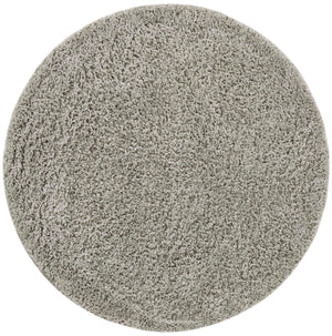Light Gray 4' x 4' Everyday Shag Round Area Rug Thick Soft Touch Fluffy & Plush Shaggy Pile 100% Polypropylene With Cotton Backing Durable  Carpet for Sale at Rug Engine