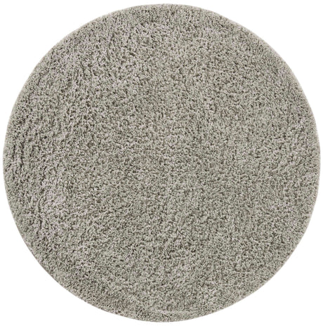 Light Gray 4' x 4' Everyday Shag Round Area Rug Thick Soft Touch Fluffy & Plush Shaggy Pile 100% Polypropylene With Cotton Backing Durable  Carpet for Sale at Rug Engine