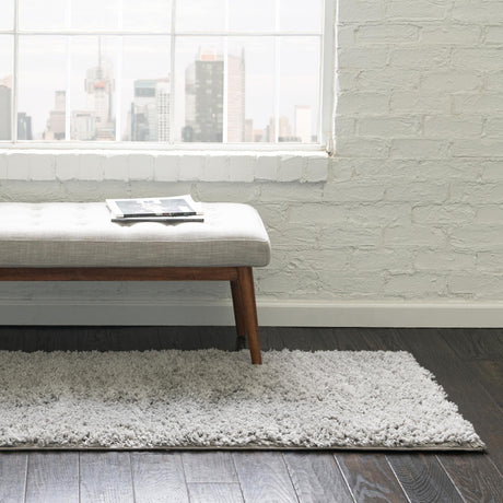 Light Gray 2' 6 x 13' Everyday Shag Runner Area Rug Thick Soft Touch Fluffy & Plush Shaggy Pile 100% Polypropylene With Cotton Backing Durable  Carpet for Sale at Rug Engine