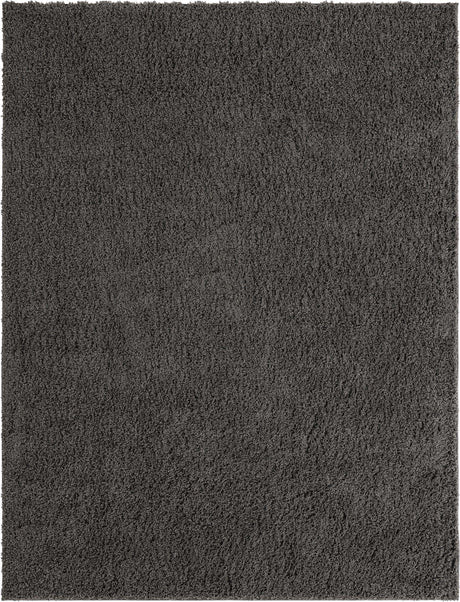 Dark Gray 8' x 10' Everyday Shag Rectangle Area Rug Thick Soft Touch Fluffy & Plush Shaggy Pile 100% Polypropylene With Cotton Backing Durable  Carpet for Sale at Rug Engine