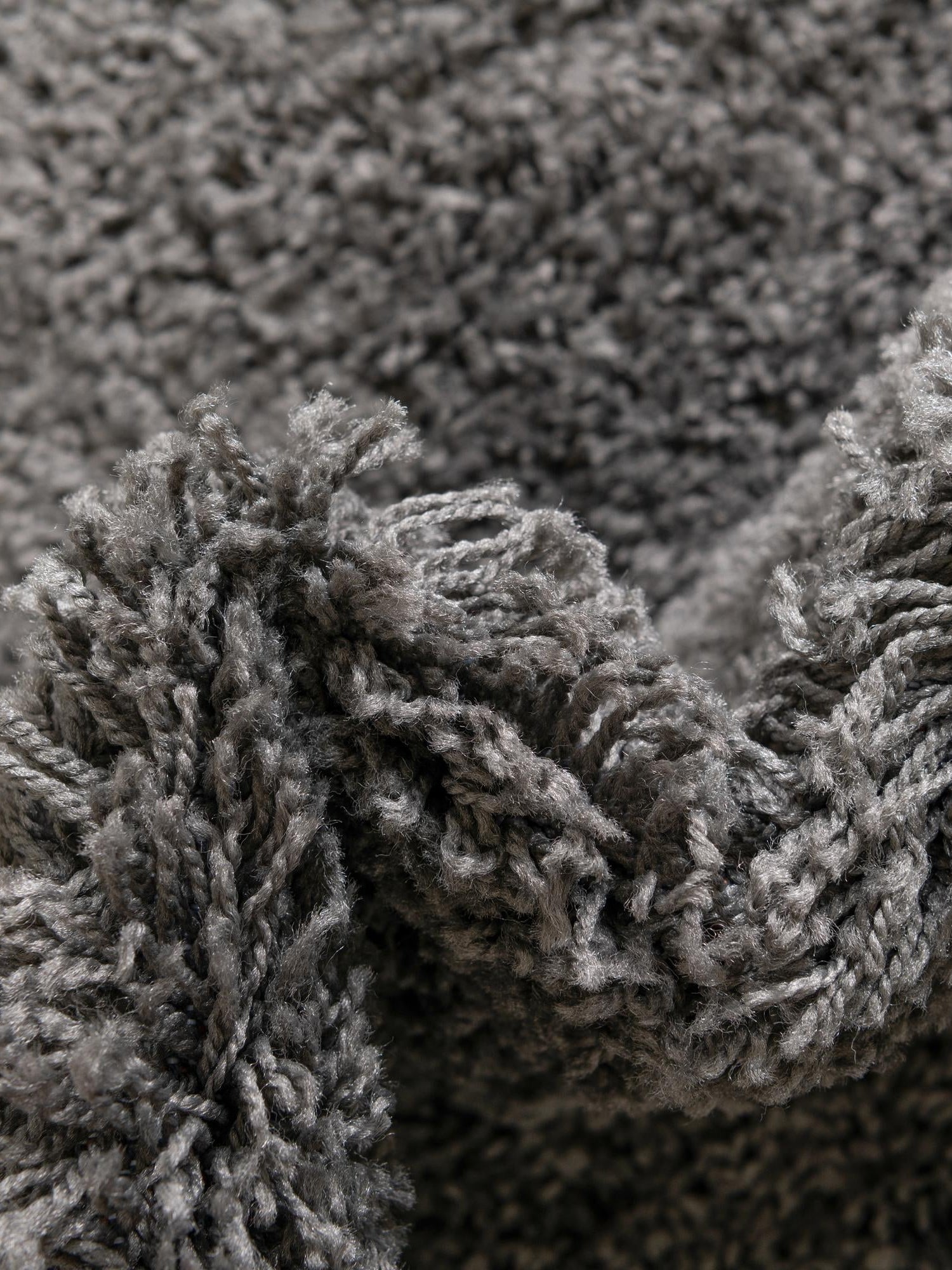 Dark Gray 4' x 6' Everyday Shag Rectangle Area Rug Thick Soft Touch Fluffy & Plush Shaggy Pile 100% Polypropylene With Cotton Backing Durable  Carpet for Sale at Rug Engine