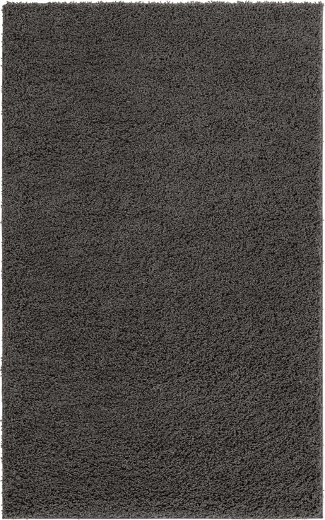 Dark Gray 5' x 8' Everyday Shag Rectangle Area Rug Thick Soft Touch Fluffy & Plush Shaggy Pile 100% Polypropylene With Cotton Backing Durable  Carpet for Sale at Rug Engine