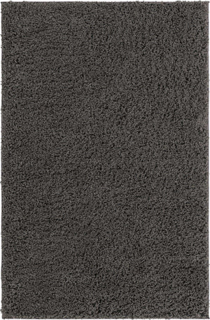 Dark Gray 4' x 6' Everyday Shag Rectangle Area Rug Thick Soft Touch Fluffy & Plush Shaggy Pile 100% Polypropylene With Cotton Backing Durable  Carpet for Sale at Rug Engine