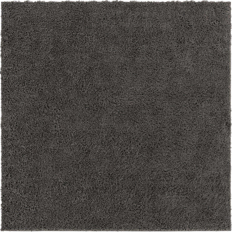 Dark Gray 7' 10 x 7' 10 Everyday Shag Square Area Rug Thick Soft Touch Fluffy & Plush Shaggy Pile 100% Polypropylene With Cotton Backing Durable  Carpet for Sale at Rug Engine