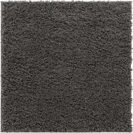 Dark Gray 5' x 5' Everyday Shag Square Area Rug Thick Soft Touch Fluffy & Plush Shaggy Pile 100% Polypropylene With Cotton Backing Durable  Carpet for Sale at Rug Engine