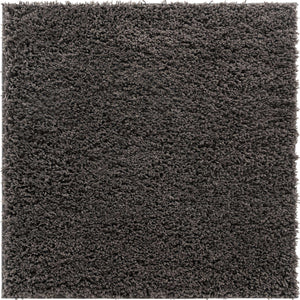 Dark Gray 3' 3 x 3' 3 Everyday Shag Square Area Rug Thick Soft Touch Fluffy & Plush Shaggy Pile 100% Polypropylene With Cotton Backing Durable  Carpet for Sale at Rug Engine