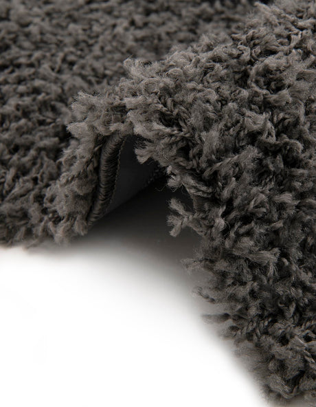Dark Gray 7' 10 x 7' 10 Everyday Shag Octagon Area Rug Thick Soft Touch Fluffy & Plush Shaggy Pile 100% Polypropylene With Cotton Backing Durable  Carpet for Sale at Rug Engine