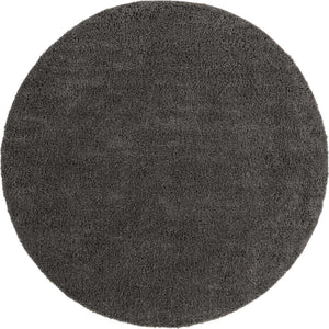 Dark Gray 10' 2 x 10' 2 Everyday Shag Round Area Rug Thick Soft Touch Fluffy & Plush Shaggy Pile 100% Polypropylene With Cotton Backing Durable  Carpet for Sale at Rug Engine
