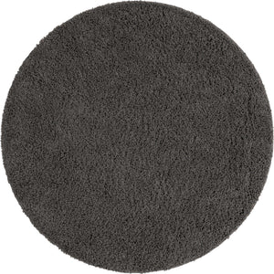 Dark Gray 7' x 7' Everyday Shag Round Area Rug Thick Soft Touch Fluffy & Plush Shaggy Pile 100% Polypropylene With Cotton Backing Durable  Carpet for Sale at Rug Engine