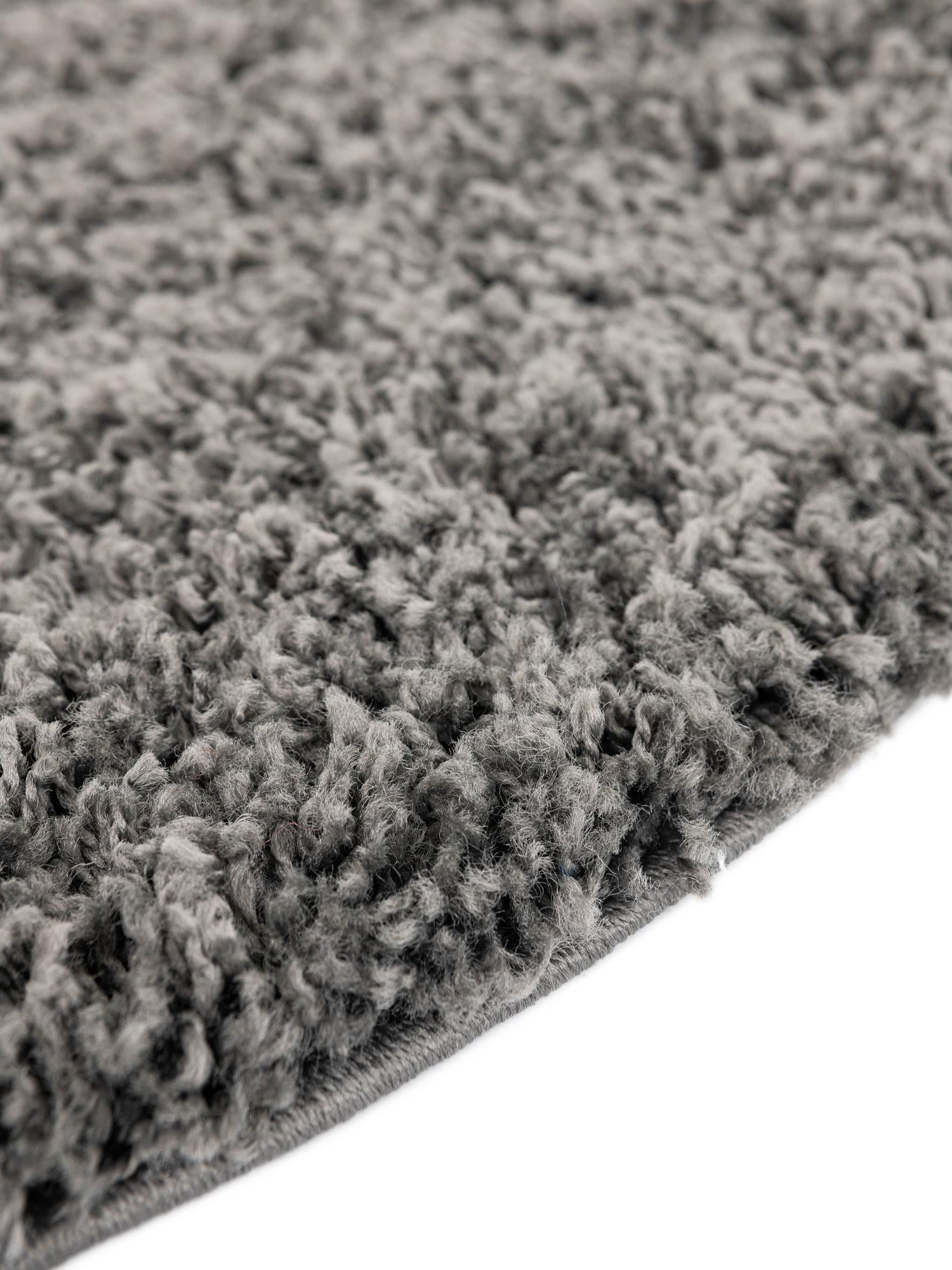 Dark Gray 4' x 4' Everyday Shag Round Area Rug Thick Soft Touch Fluffy & Plush Shaggy Pile 100% Polypropylene With Cotton Backing Durable  Carpet for Sale at Rug Engine