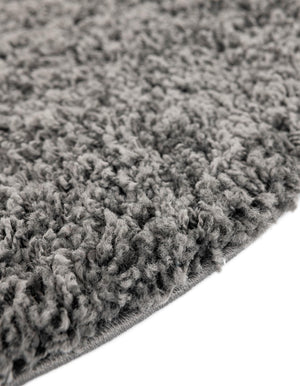 Dark Gray 3' 3 x 3' 3 Everyday Shag Round Area Rug Thick Soft Touch Fluffy & Plush Shaggy Pile 100% Polypropylene With Cotton Backing Durable  Carpet for Sale at Rug Engine