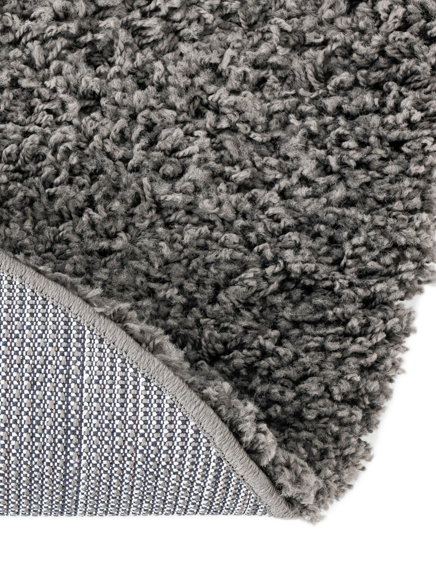 Dark Gray 7' x 7' Everyday Shag Round Area Rug Thick Soft Touch Fluffy & Plush Shaggy Pile 100% Polypropylene With Cotton Backing Durable  Carpet for Sale at Rug Engine