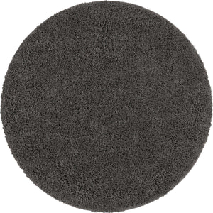 Dark Gray 6' x 6' Everyday Shag Round Area Rug Thick Soft Touch Fluffy & Plush Shaggy Pile 100% Polypropylene With Cotton Backing Durable  Carpet for Sale at Rug Engine