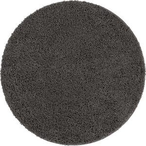 Dark Gray 5' x 5' Everyday Shag Round Area Rug Thick Soft Touch Fluffy & Plush Shaggy Pile 100% Polypropylene With Cotton Backing Durable  Carpet for Sale at Rug Engine