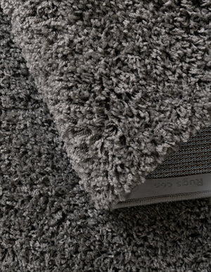 Dark Gray 2' 6 x 19' 8 Everyday Shag Runner Area Rug Thick Soft Touch Fluffy & Plush Shaggy Pile 100% Polypropylene With Cotton Backing Durable  Carpet for Sale at Rug Engine