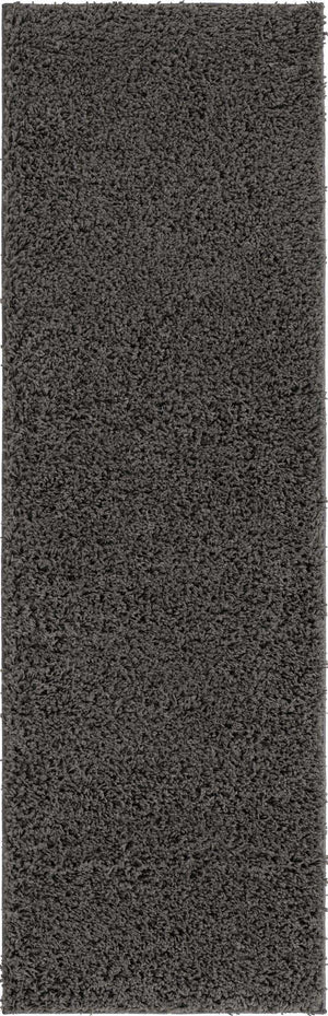 Dark Gray 2' 2 x 6' 7 Everyday Shag Runner Area Rug Thick Soft Touch Fluffy & Plush Shaggy Pile 100% Polypropylene With Cotton Backing Durable  Carpet for Sale at Rug Engine