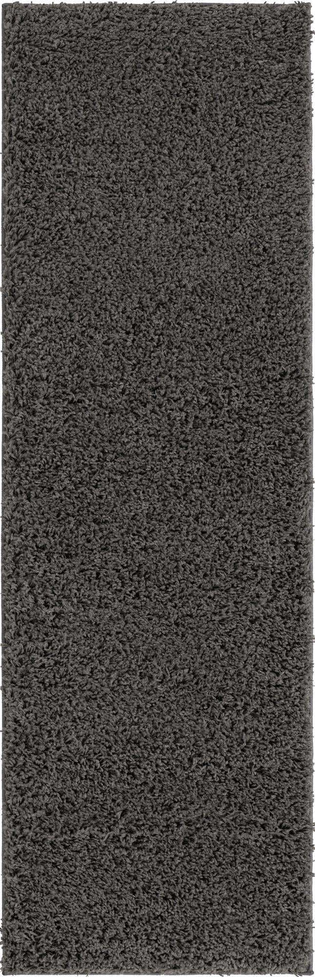 Dark Gray 2' 2 x 6' 7 Everyday Shag Runner Area Rug Thick Soft Touch Fluffy & Plush Shaggy Pile 100% Polypropylene With Cotton Backing Durable  Carpet for Sale at Rug Engine