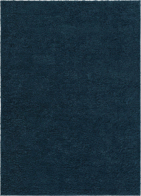 Navy Blue 9' x 12' Everyday Shag Rectangle Area Rug Thick Soft Touch Fluffy & Plush Shaggy Pile 100% Polypropylene With Cotton Backing Durable  Carpet for Sale at Rug Engine