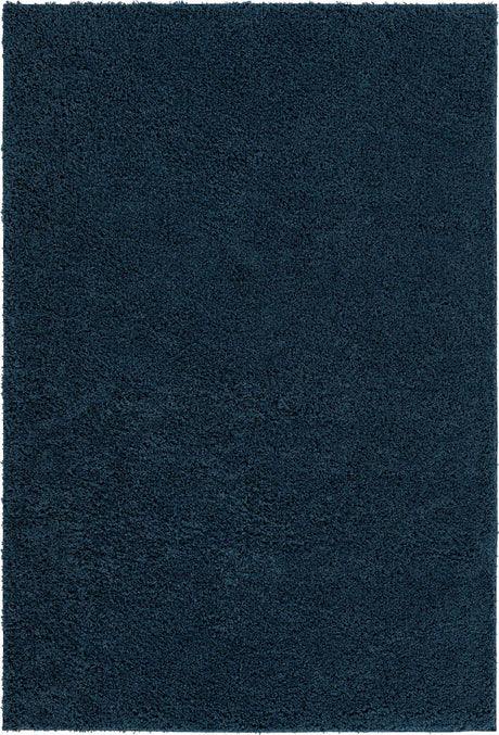 Navy Blue 7' x 10' Everyday Shag Rectangle Area Rug Thick Soft Touch Fluffy & Plush Shaggy Pile 100% Polypropylene With Cotton Backing Durable  Carpet for Sale at Rug Engine
