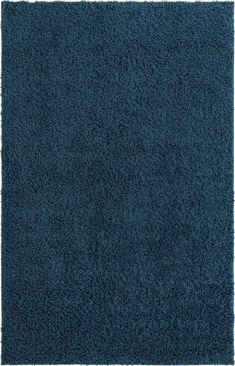 Navy Blue 6' x 9' Everyday Shag Rectangle Area Rug Thick Soft Touch Fluffy & Plush Shaggy Pile 100% Polypropylene With Cotton Backing Durable  Carpet for Sale at Rug Engine