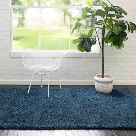 Navy Blue 10' x 13' Everyday Shag Rectangle Rug