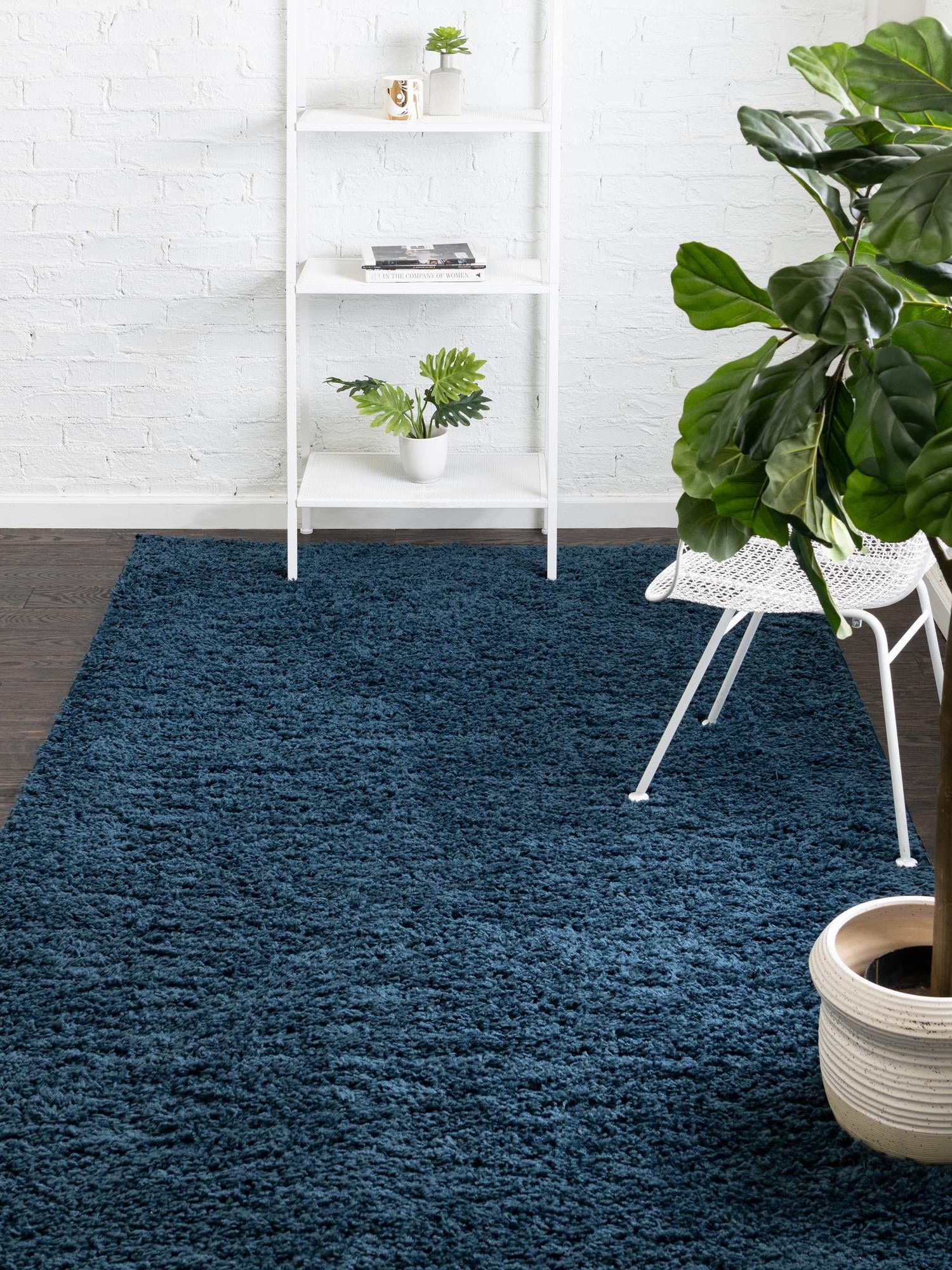 Navy Blue 10' x 13' Everyday Shag Rectangle Area Rug Thick Soft Touch Fluffy & Plush Shaggy Pile 100% Polypropylene With Cotton Backing Durable  Carpet for Sale at Rug Engine