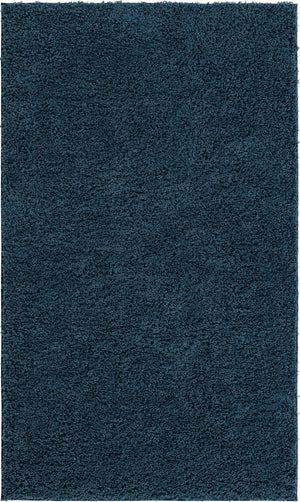 Navy Blue 5' x 8' Everyday Shag Rectangle Area Rug Thick Soft Touch Fluffy & Plush Shaggy Pile 100% Polypropylene With Cotton Backing Durable  Carpet for Sale at Rug Engine