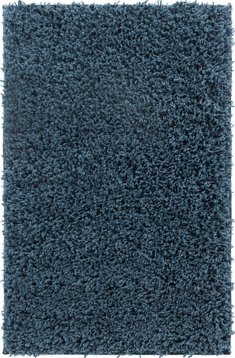 Navy Blue 2' 2 x 3' Everyday Shag Rectangle Area Rug Thick Soft Touch Fluffy & Plush Shaggy Pile 100% Polypropylene With Cotton Backing Durable  Carpet for Sale at Rug Engine