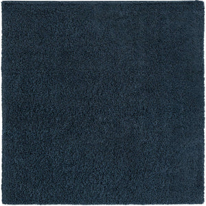 Navy Blue 7' 10 x 7' 10 Everyday Shag Square Area Rug Thick Soft Touch Fluffy & Plush Shaggy Pile 100% Polypropylene With Cotton Backing Durable  Carpet for Sale at Rug Engine