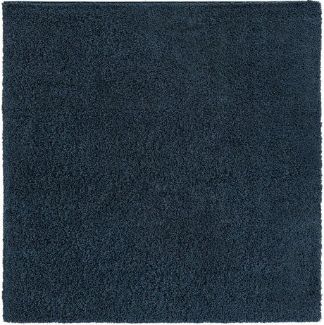 Navy Blue 7' 10 x 7' 10 Everyday Shag Square Area Rug Thick Soft Touch Fluffy & Plush Shaggy Pile 100% Polypropylene With Cotton Backing Durable  Carpet for Sale at Rug Engine