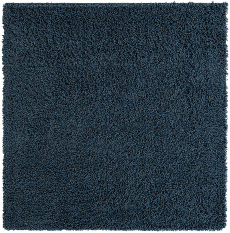 Navy Blue 5' x 5' Everyday Shag Square Area Rug Thick Soft Touch Fluffy & Plush Shaggy Pile 100% Polypropylene With Cotton Backing Durable  Carpet for Sale at Rug Engine