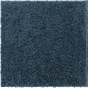 Navy Blue 3' 3 x 3' 3 Everyday Shag Square Area Rug Thick Soft Touch Fluffy & Plush Shaggy Pile 100% Polypropylene With Cotton Backing Durable  Carpet for Sale at Rug Engine