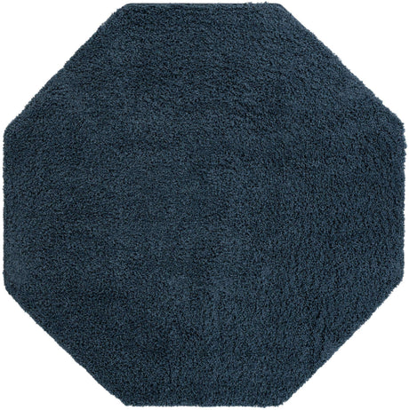 Navy Blue 7' 10 x 7' 10 Everyday Shag Octagon Area Rug Thick Soft Touch Fluffy & Plush Shaggy Pile 100% Polypropylene With Cotton Backing Durable  Carpet for Sale at Rug Engine