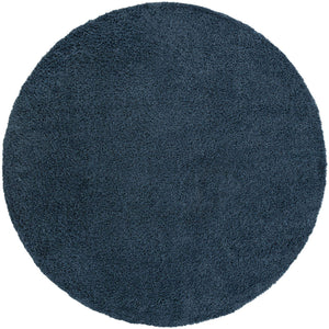Navy Blue 10' 2 x 10' 2 Everyday Shag Round Area Rug Thick Soft Touch Fluffy & Plush Shaggy Pile 100% Polypropylene With Cotton Backing Durable  Carpet for Sale at Rug Engine