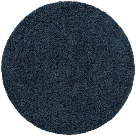 Navy Blue 6' x 6' Everyday Shag Round Area Rug Thick Soft Touch Fluffy & Plush Shaggy Pile 100% Polypropylene With Cotton Backing Durable  Carpet for Sale at Rug Engine