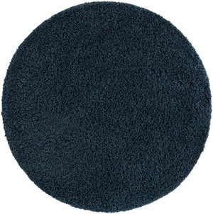 Navy Blue 5' x 5' Everyday Shag Round Area Rug Thick Soft Touch Fluffy & Plush Shaggy Pile 100% Polypropylene With Cotton Backing Durable  Carpet for Sale at Rug Engine