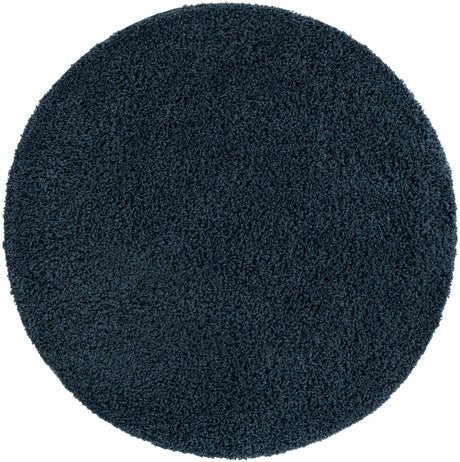 Navy Blue 5' x 5' Everyday Shag Round Area Rug Thick Soft Touch Fluffy & Plush Shaggy Pile 100% Polypropylene With Cotton Backing Durable  Carpet for Sale at Rug Engine