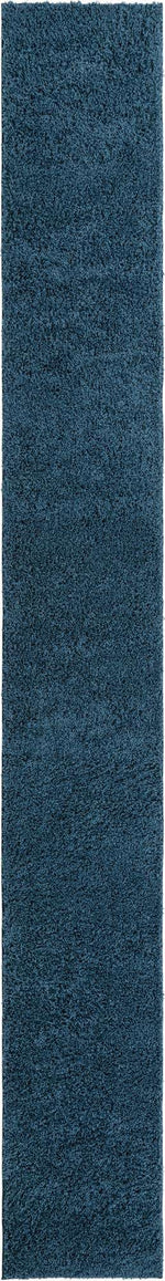 Navy Blue 2' 6 x 19' 8 Everyday Shag Runner Area Rug Thick Soft Touch Fluffy & Plush Shaggy Pile 100% Polypropylene With Cotton Backing Durable  Carpet for Sale at Rug Engine