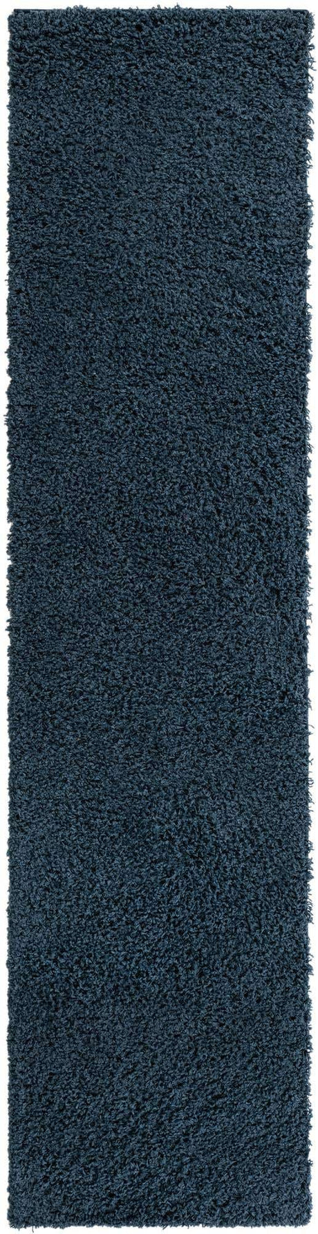 Navy Blue 2' 6 x 10' Everyday Shag Runner Area Rug Thick Soft Touch Fluffy & Plush Shaggy Pile 100% Polypropylene With Cotton Backing Durable  Carpet for Sale at Rug Engine